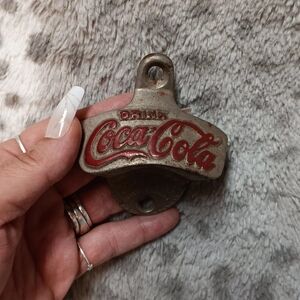 Coca Cola Vintage Wall Hook - Red and Silver